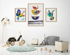 Sylvie The Family Tree, Bird of Peace and Peace Dove Framed Canvas Art Set by Rachel Lee of My Dream Wall