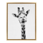 Sylvie Giraffe Framed Canvas by Simon Te of Tai Prints