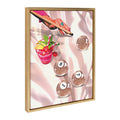Sylvie Game Night Billiards Framed Canvas by Honey Island Studio