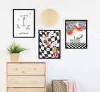 Sylvie Disco Bathtub Framed Canvas by Honey Island Studio