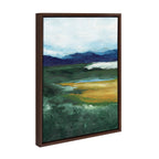 Sylvie Misty Green Framed Canvas by Nikita Jariwala