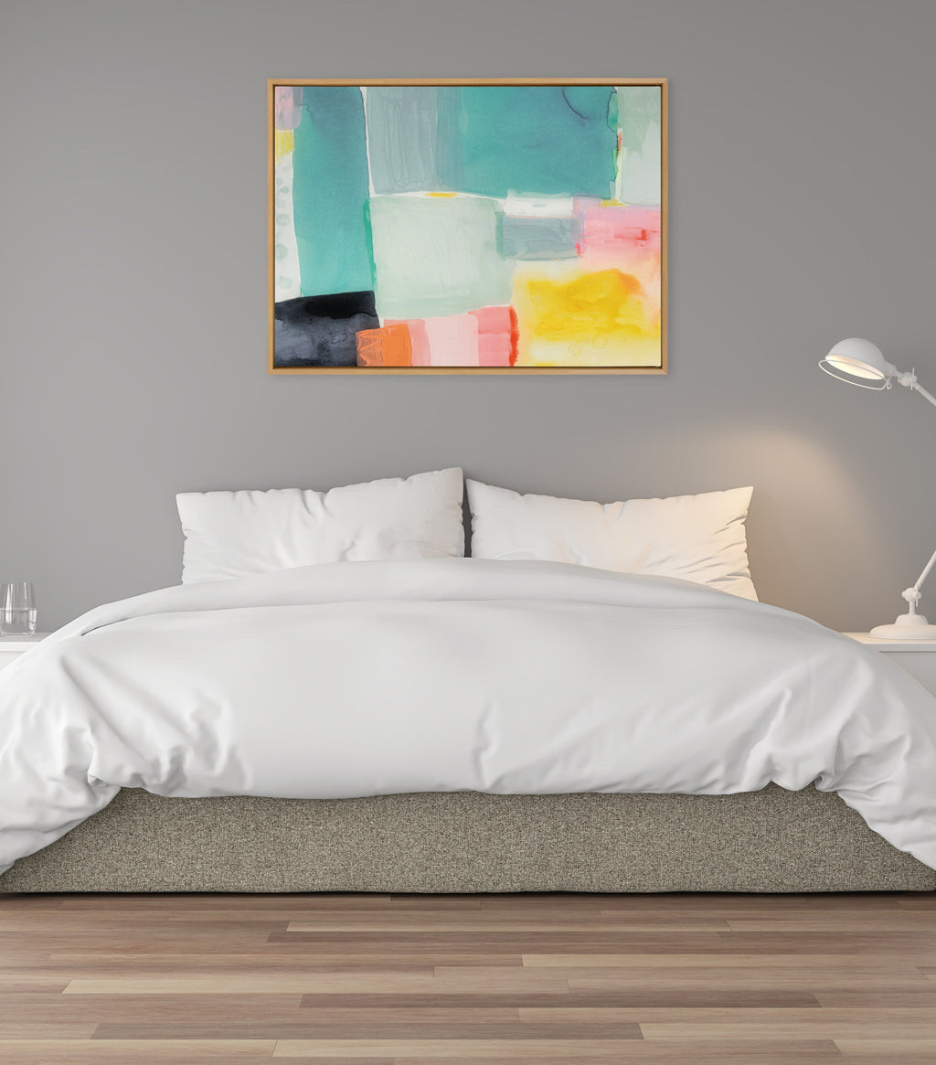 Sylvie United Colors I Framed Canvas by Amy Lighthall