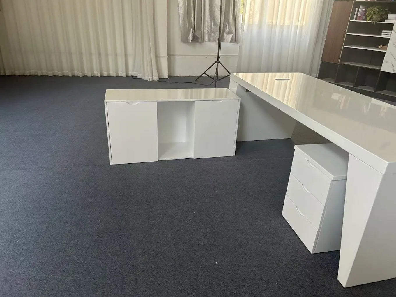 Newton · Executive Desk w/ Mobile Storage
