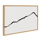 Sylvie Elevated Abstract Minimalist Mountain Landscape Framed Canvas by The Creative Bunch Studio