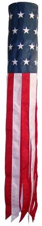 In The Breeze Itb4113 60&Quot; U.S. Embroidery Flagsock Windsock With Quality Fade Resistant Polyester Fabric