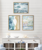 Blake Aholehole Framed Printed Glass by Janet Meinke-Lau
