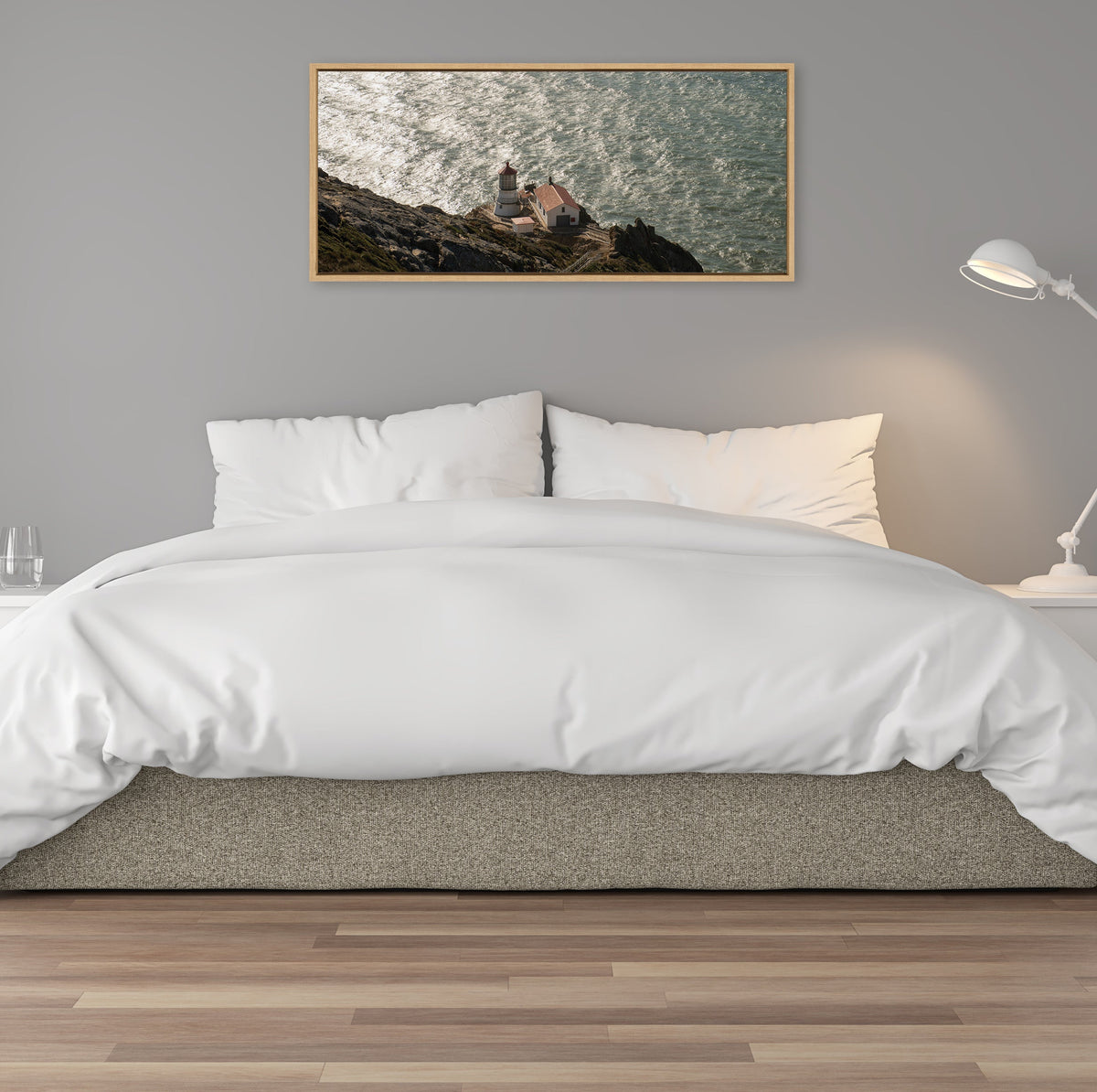 Sylvie Point Reyes Lighthouse No 1 Framed Canvas by Crystal Lynn Collins