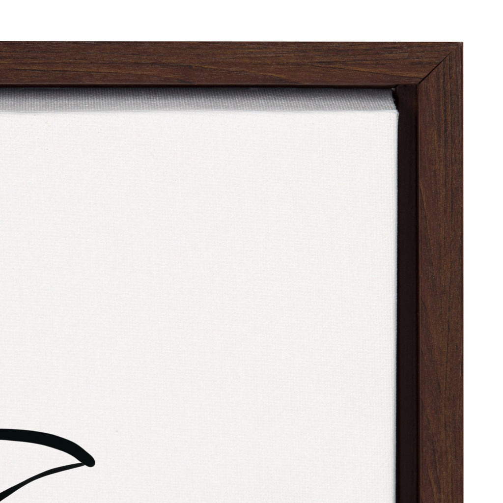 Sylvie Botanical Sketch Print No 2 Framed Canvas by The Creative Bunch Studio