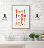 Sylvie Peppers Framed Canvas by Viola Kreczmer