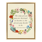 Sylvie MC441 The Only Person Framed Canvas by Mia Charro