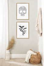Sylvie Goth Bats Framed Canvas by Viola Kreczmer