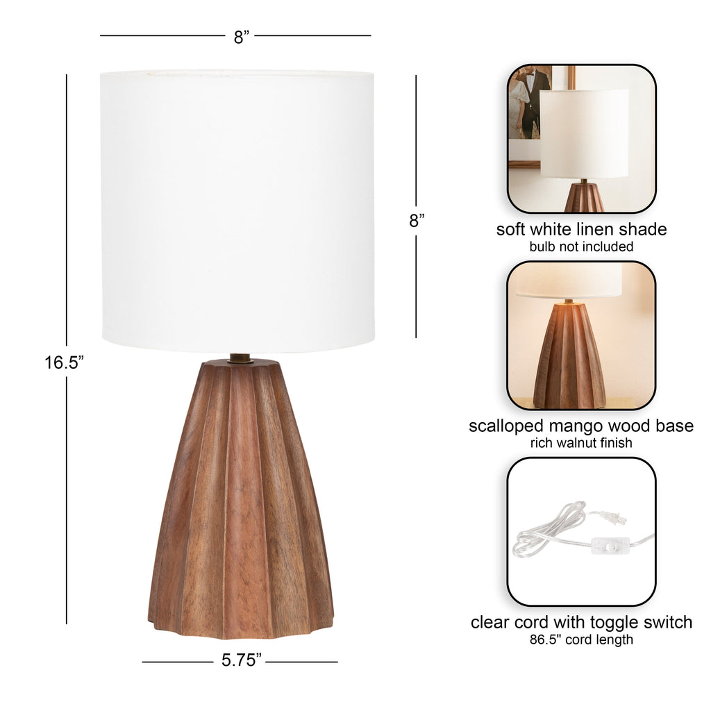 Ciji Scalloped Table Lamp