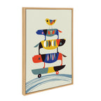 Sylvie Skate Dog Framed Canvas by Rachel Lee of My Dream Wall