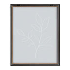 Blake Modern Blue Botanical Line Sketch Print 2 Framed Printed Glass by The Creative Bunch Studio