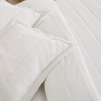 Textured Striped Quilt Set - Ellie Collection