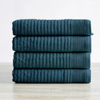 4 Pack Ribbed Hand Towels - Rori Collection