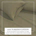 Heathered Solid Cotton Blend Flannel Sheet Set - Anders Collection