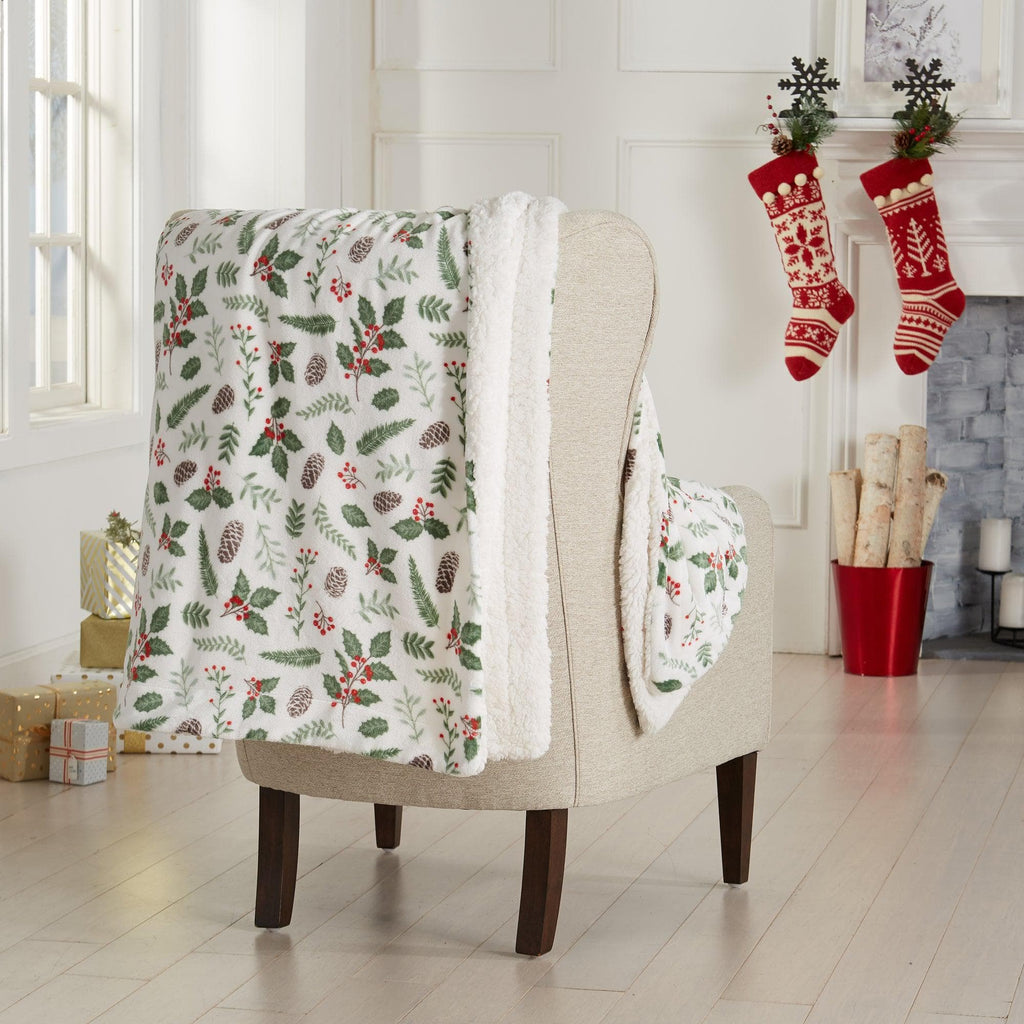 Holiday Sherpa Throw - Esmay Collection