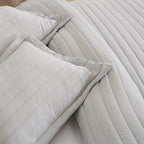 Solid Striped Quilt - Virginia Collection