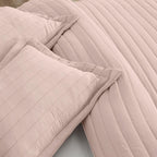 Solid Striped Quilt - Virginia Collection