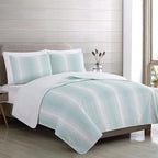 Everette Collection Ombre Striped Quilt Set