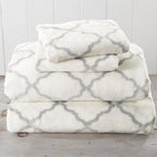 Printed Plush Sheet - Velvet Luxe Lattice Collection