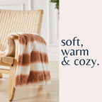 Faux Fur Printed Throw Blanket - Aaliyah Collection