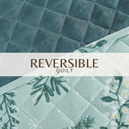 Snowy Botanical Quilt Set - Mariela Collection