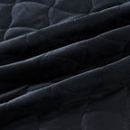 Velvet Box-Stitched Quilt Set - Vivica Collection