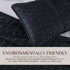 Velvet Box-Stitched Quilt Set - Vivica Collection