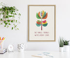 Sylvie Great Love Framed Canvas by Rachel Lee of My Dream Wall