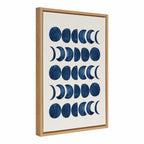 Sylvie Moon Phases Framed Canvas by Teju Reval of SnazzyHues