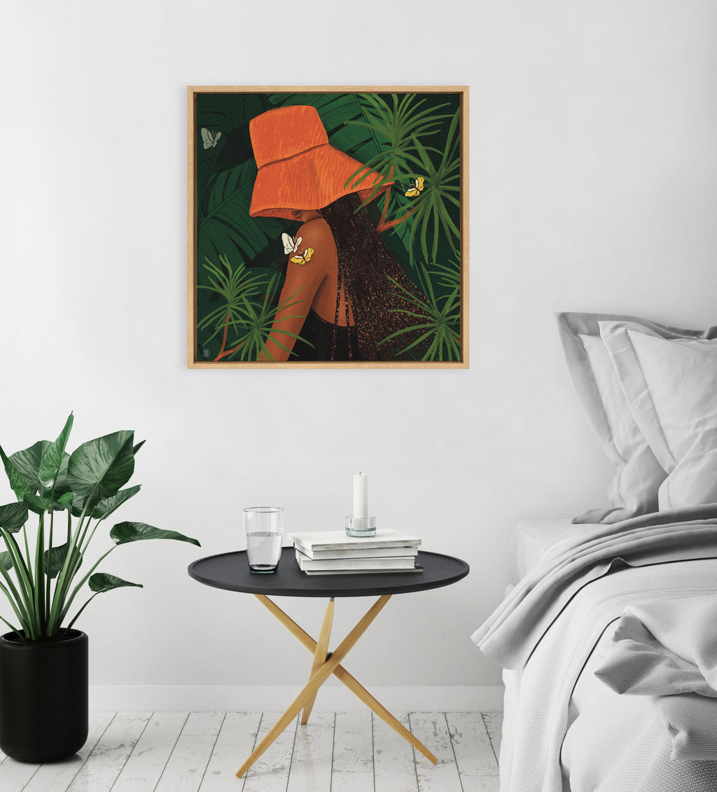 Sylvie Tell Me About Hope Framed Canvas by Mary Joak