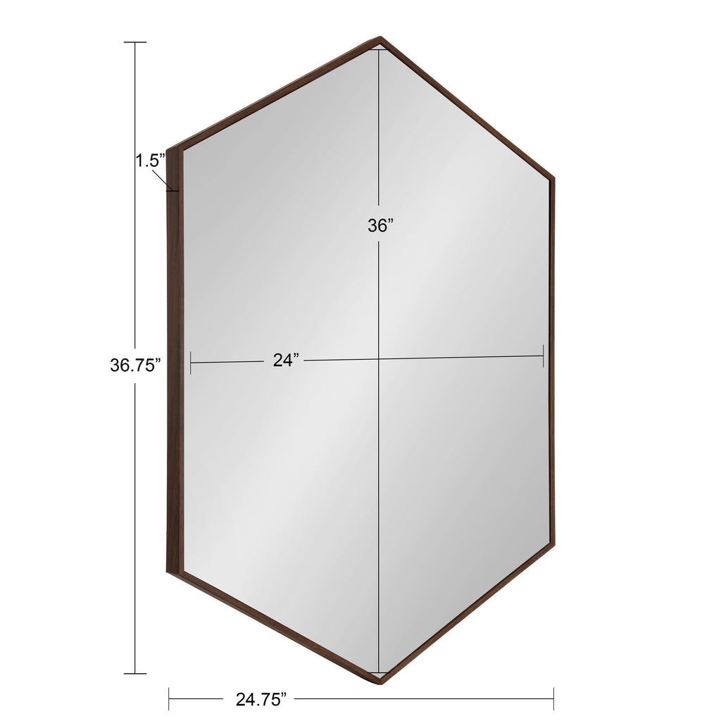 Rhodes Framed Hexagon Wall Mirror