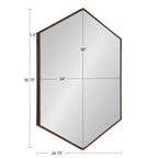 Rhodes Framed Hexagon Wall Mirror