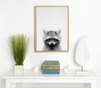 Sylvie Raccoon Framed Canvas by Simon Te Tai
