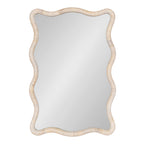Rahfy Rattan Rectangle Scallop Mirror