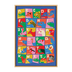 Sylvie Animal Alphabet Framed Canvas by Carrie Cantwell