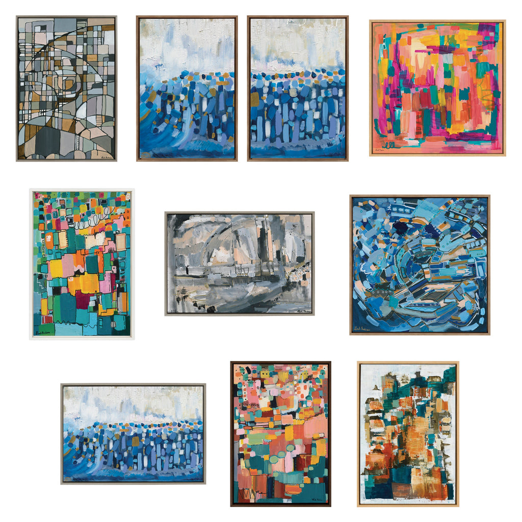 Sylvie Applause Framed Canvas Set by Leah Nadeau