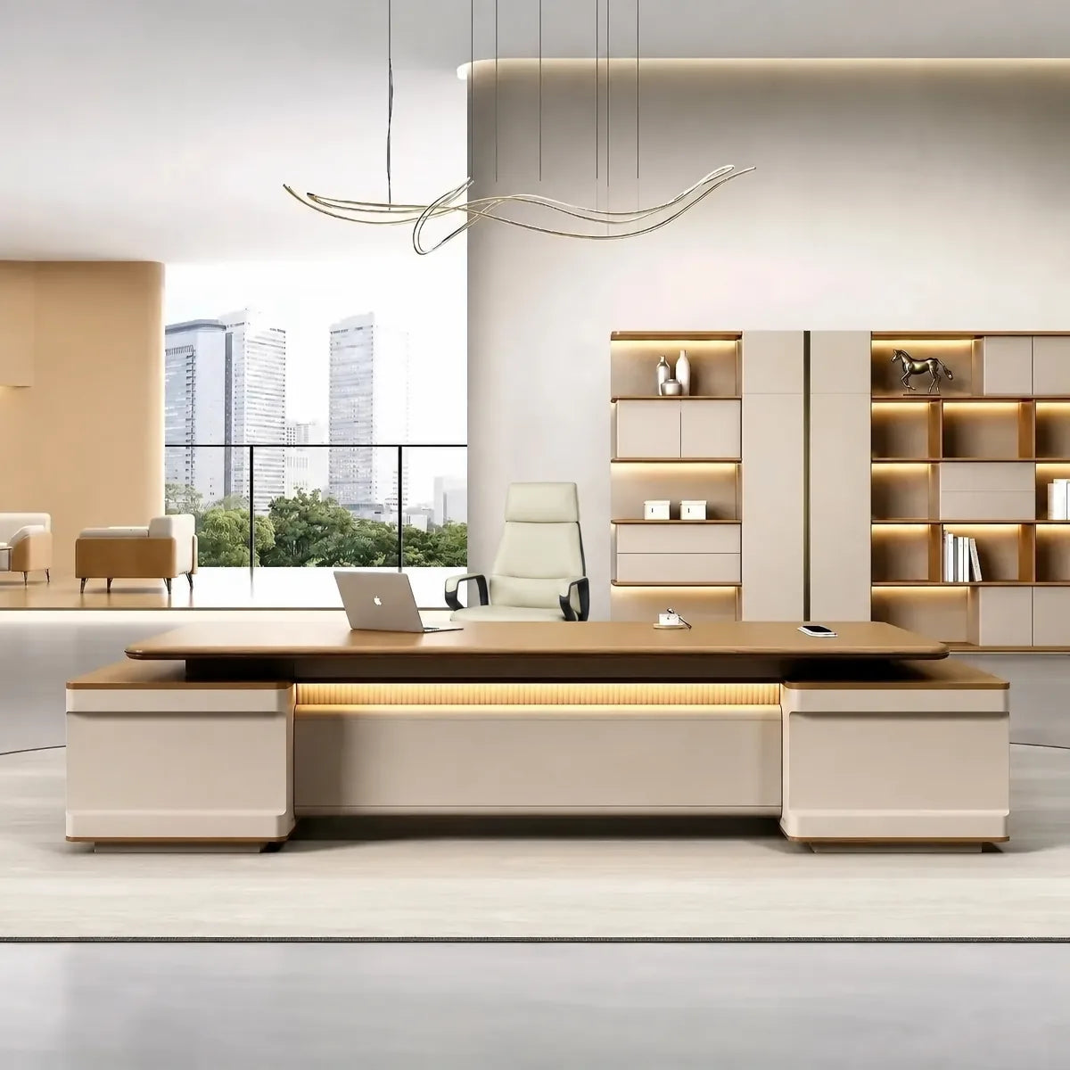 Halsey · Modern L-Shaped Executive Desk