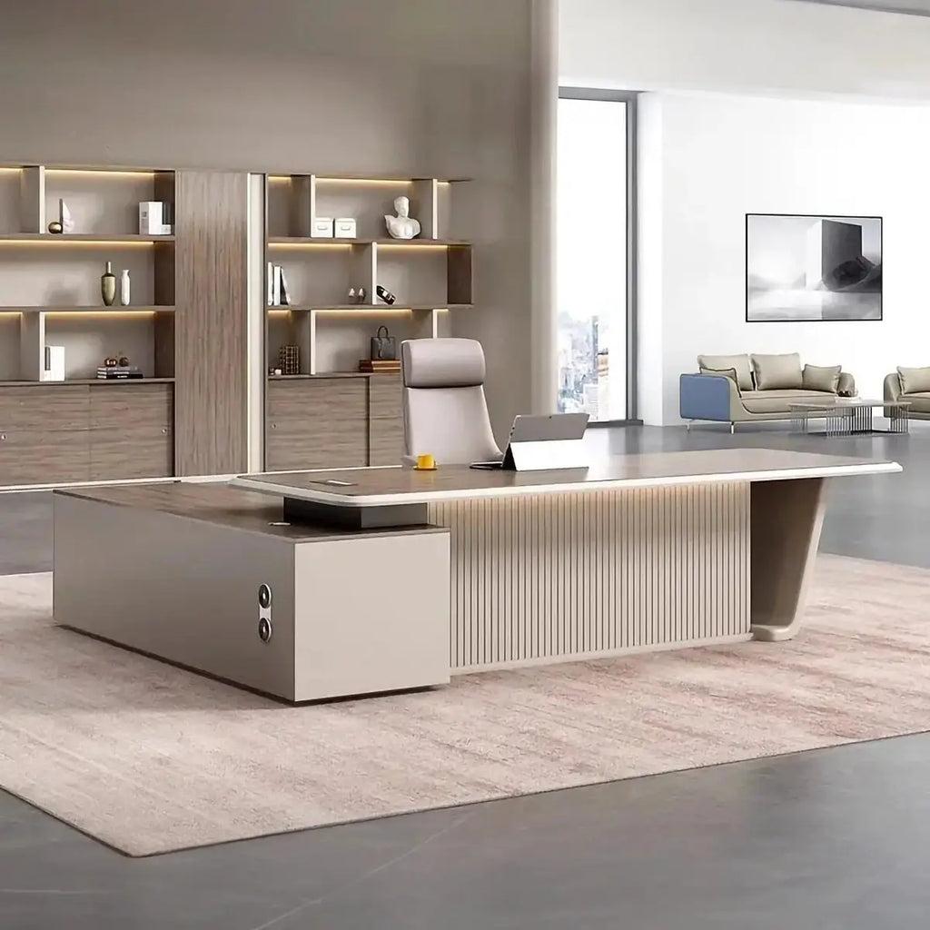 Brimley · Modern L-Shaped Executive Desk