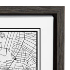 Sylvie Nashville Modern Map Framed Canvas by Jake Goossen
