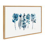 Sylvie Blue Blooms Framed Canvas by Patricia Shaw