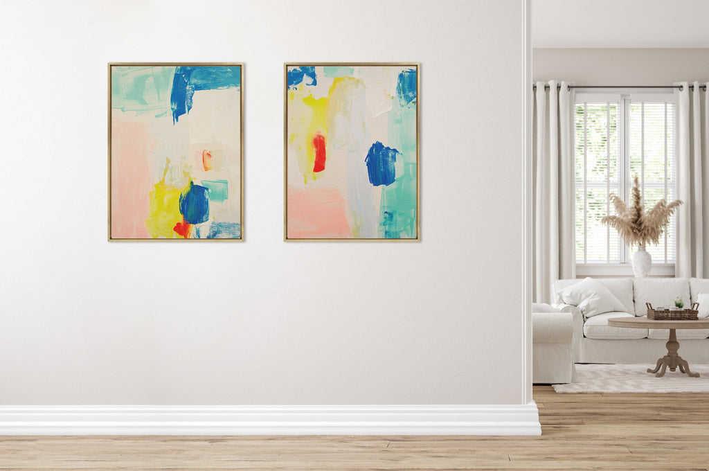 Sylvie Pop of Color II Framed Canvas by Amy Lighthall