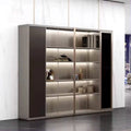Langford · Office Shelves w/ Lighting & Wardrobe Storage