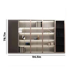 Langford · Office Shelves w/ Lighting & Wardrobe Storage
