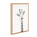 Sylvie Giraffe Framed Canvas by Simon Te of Tai Prints