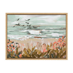 Sylvie Landscape 09 Beach Framed Canvas by Annie Quigley