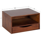 Hutton Floating Wall Shelf with Drawer