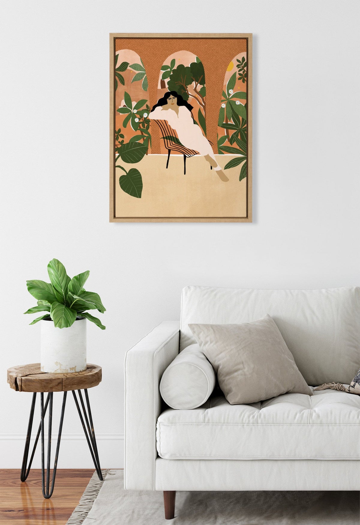 Sylvie Mediterranean Life Framed Canvas by Alja Horvat